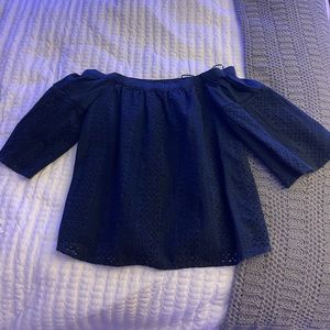 abercrombie and fitch off the shoulder lace top!